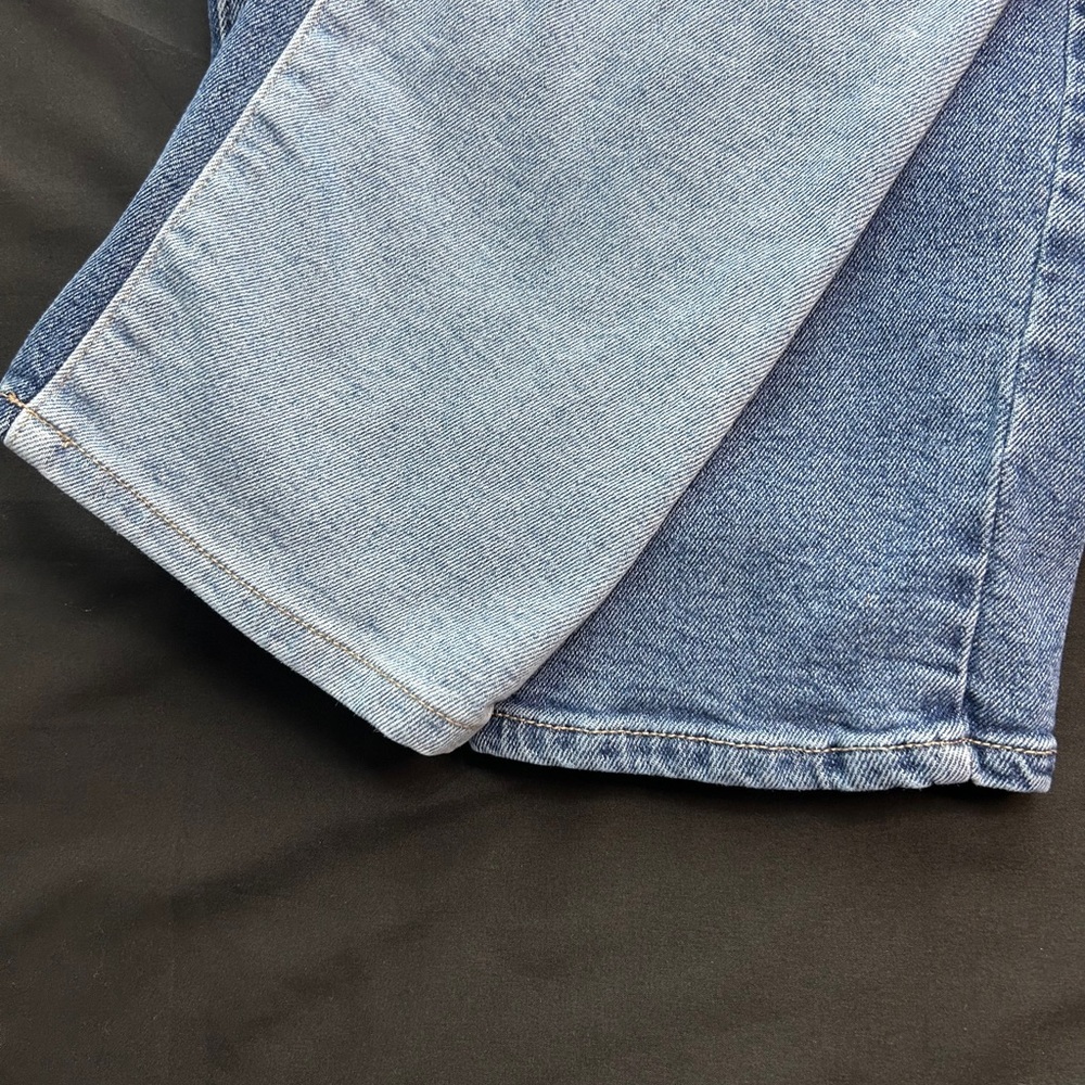 Cello Two-Tone Blue Wide Leg Jeans - Picture 7 of 10
